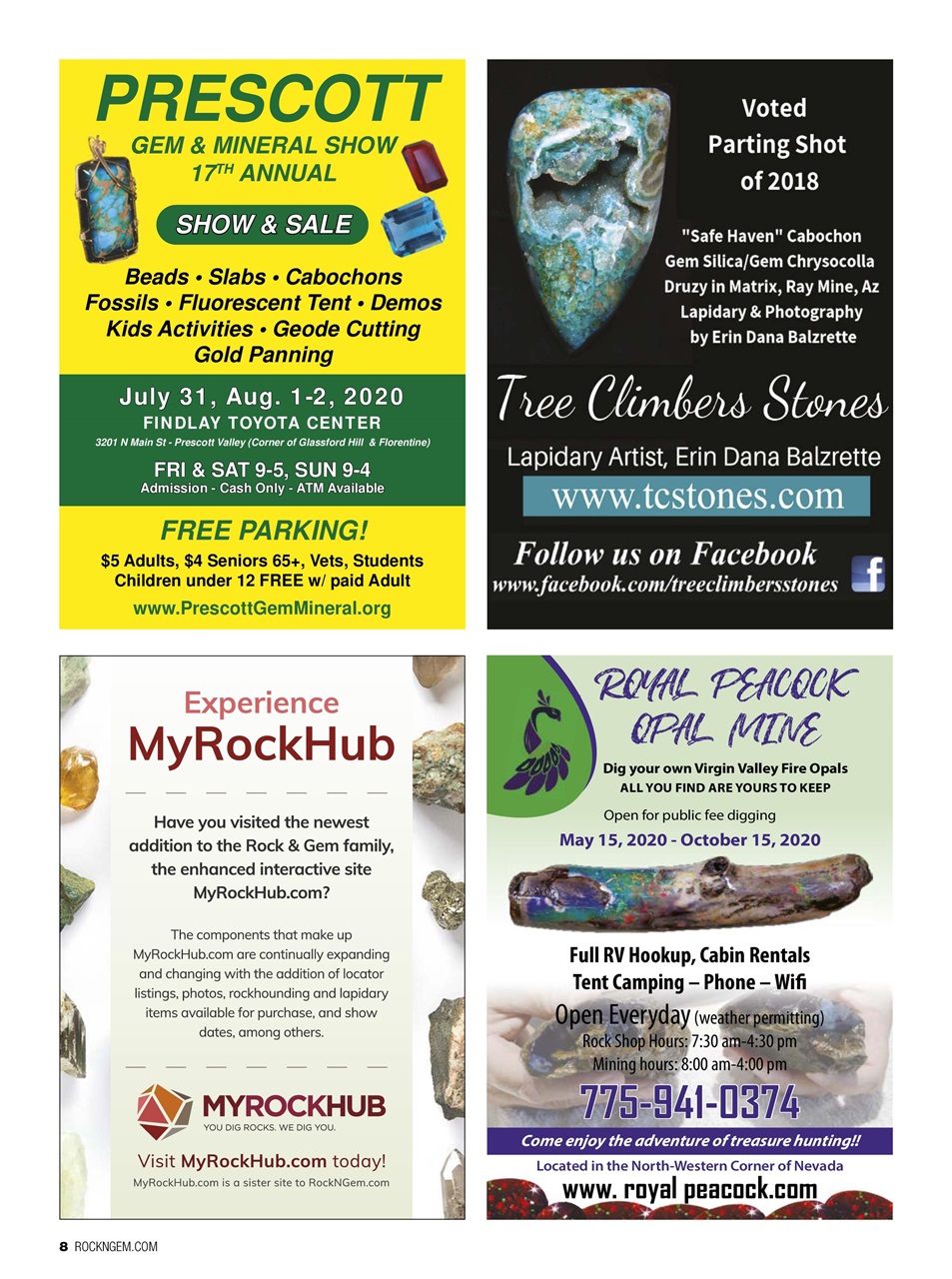 Rock&Gem Magazine Preview Pages