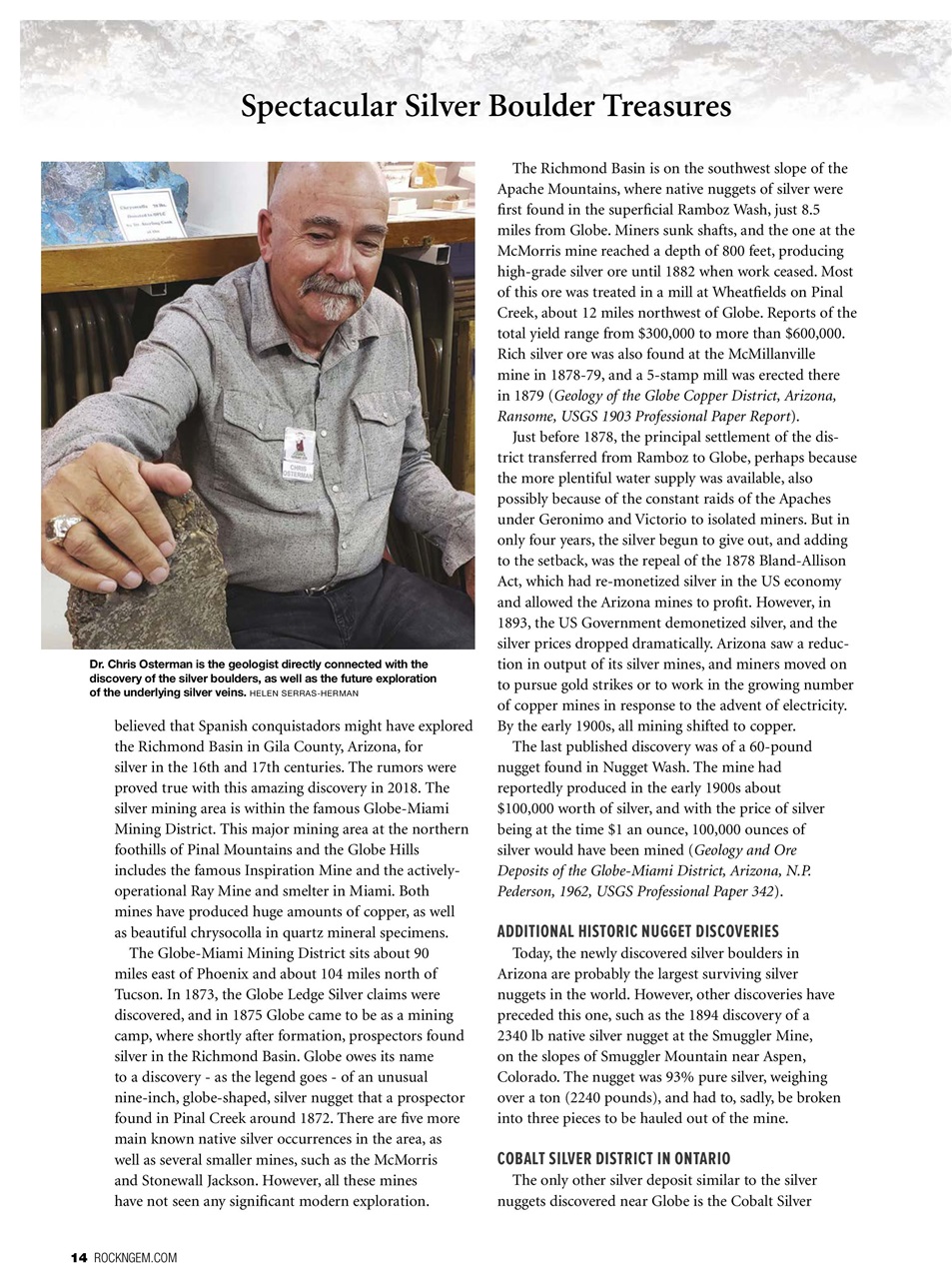 Rock&Gem Magazine Preview Pages