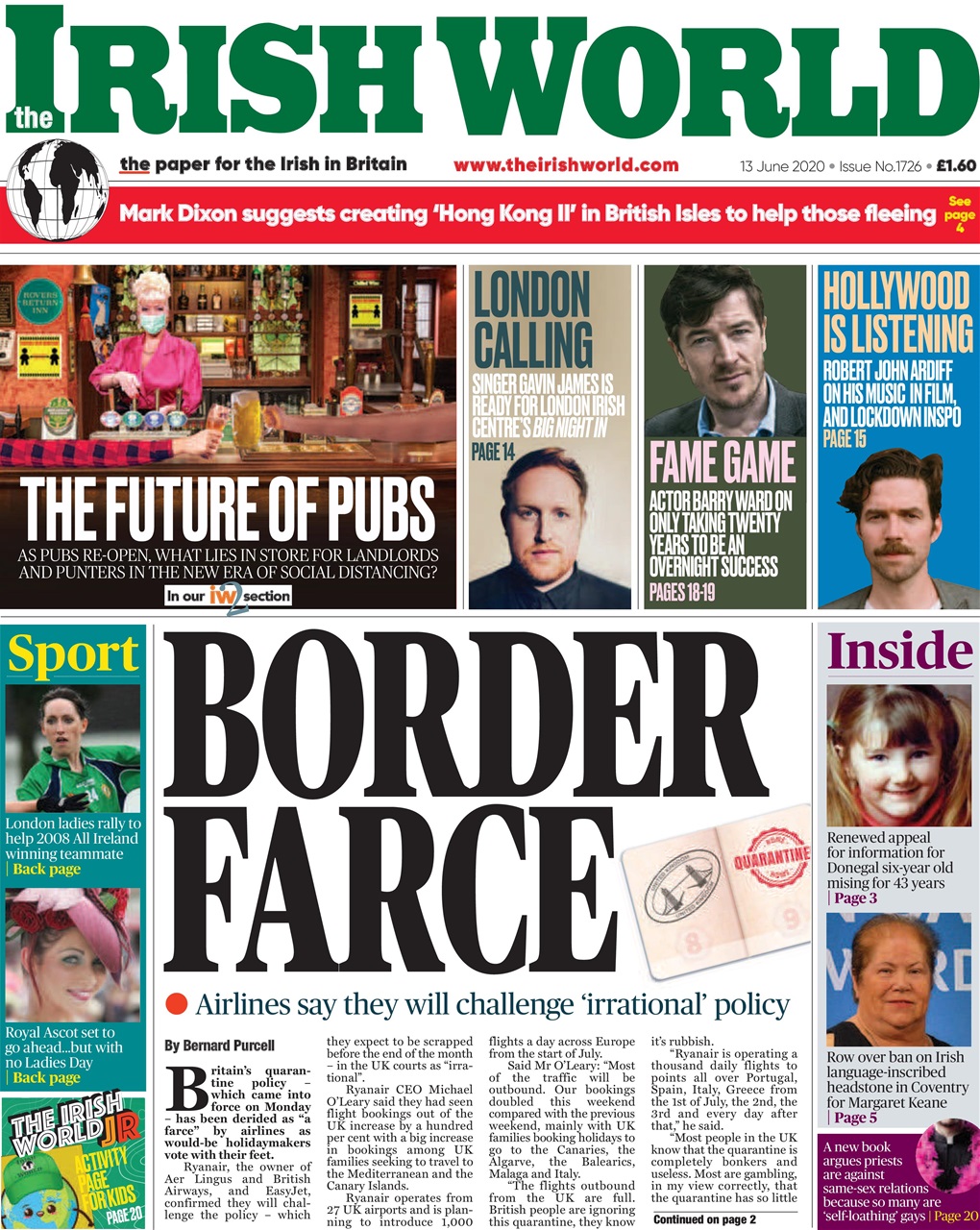 Irish World Preview Pages