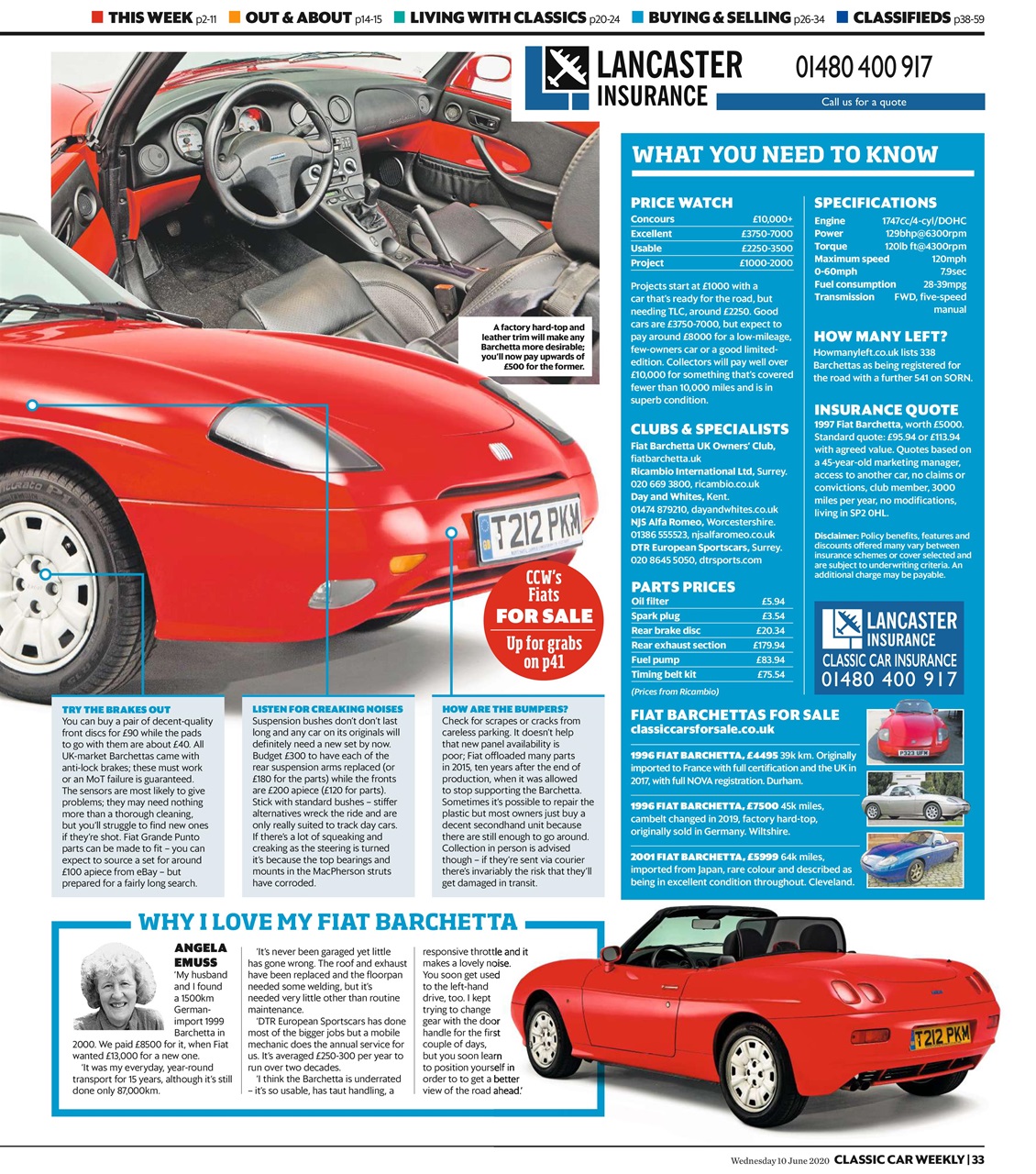 Classic Car Weekly Preview Pages