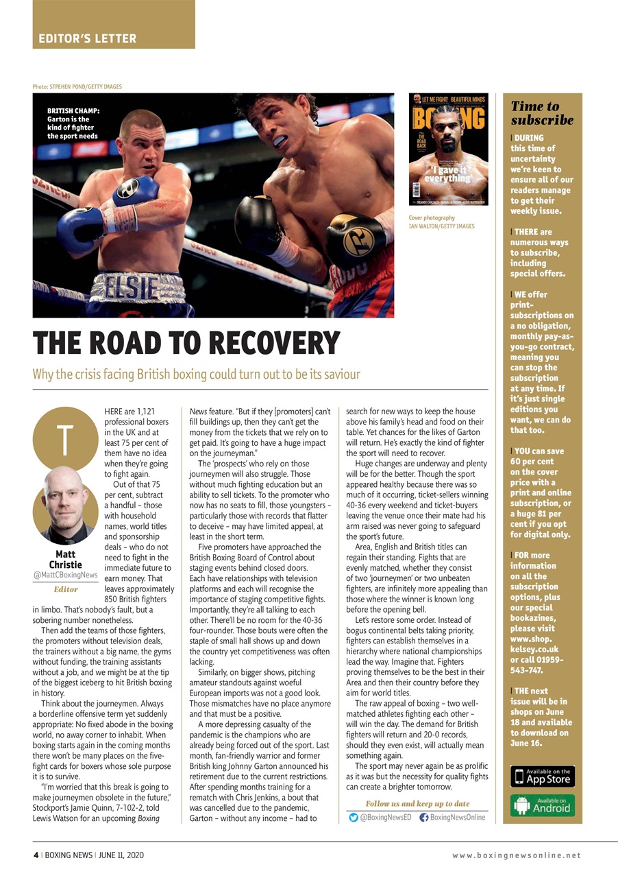 Boxing News Preview Pages