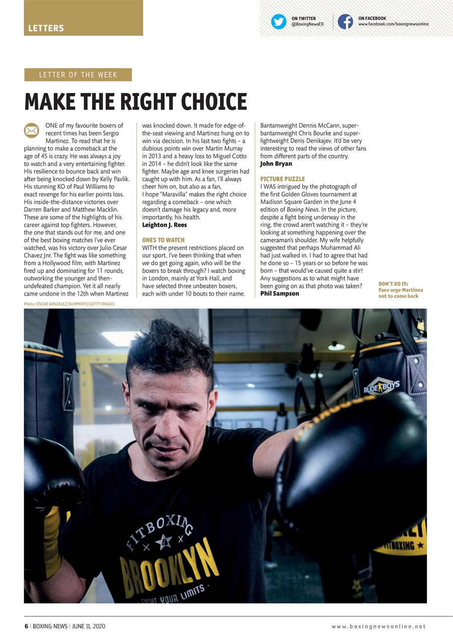 Boxing News Preview Pages