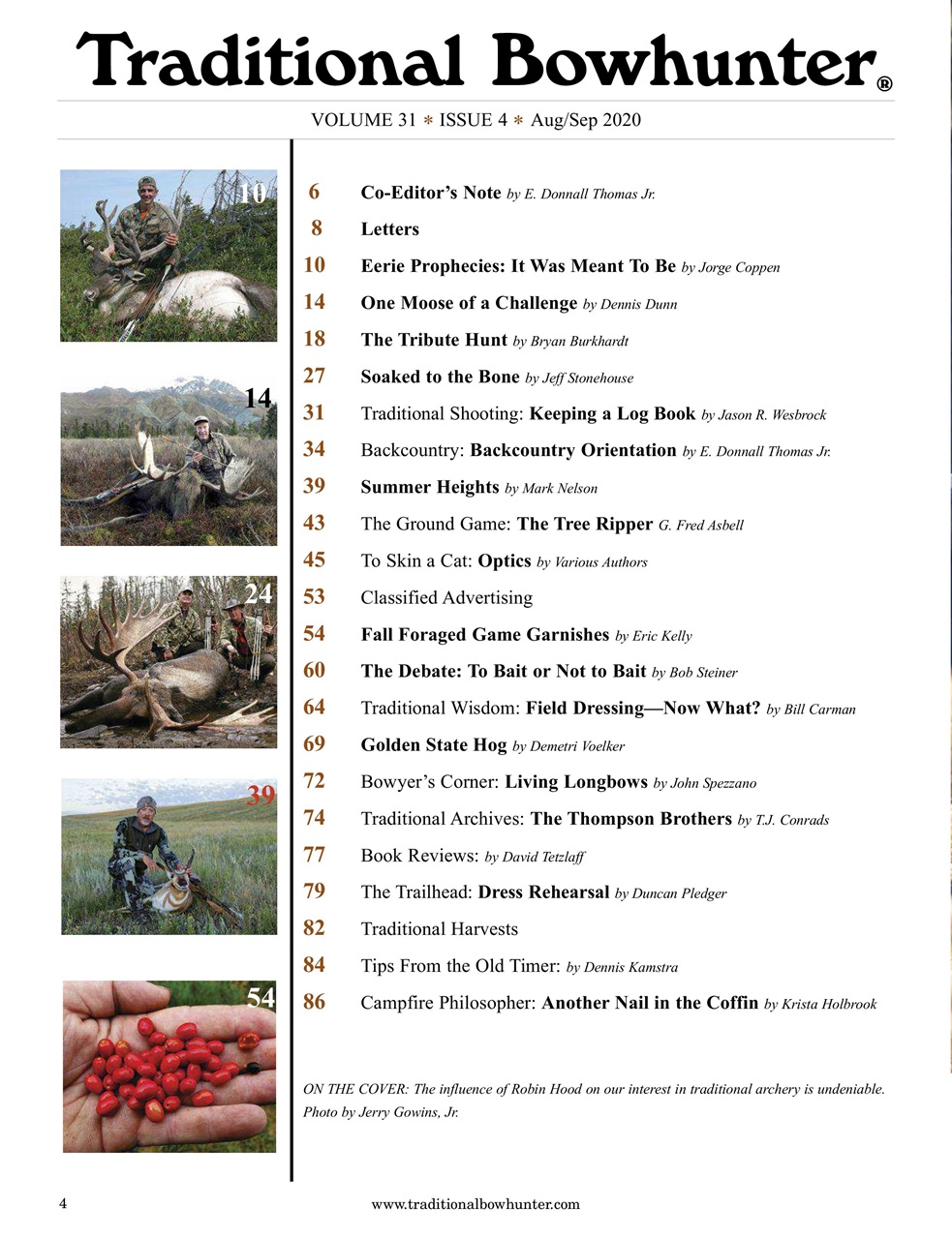 Traditional Bowhunter Magazine Preview Pages