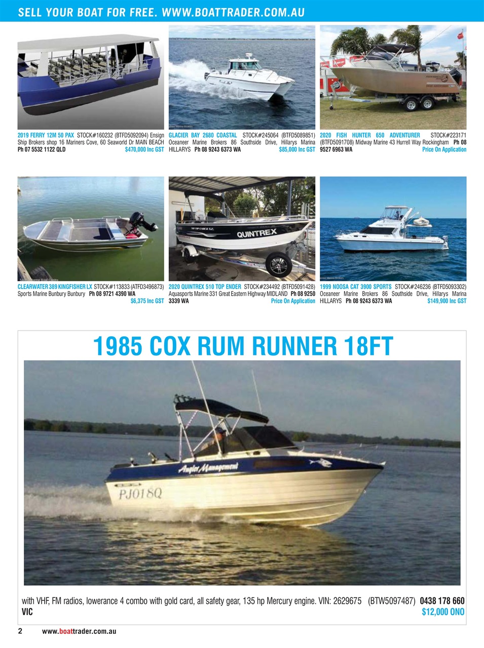 Boat Trader Australia Preview Pages