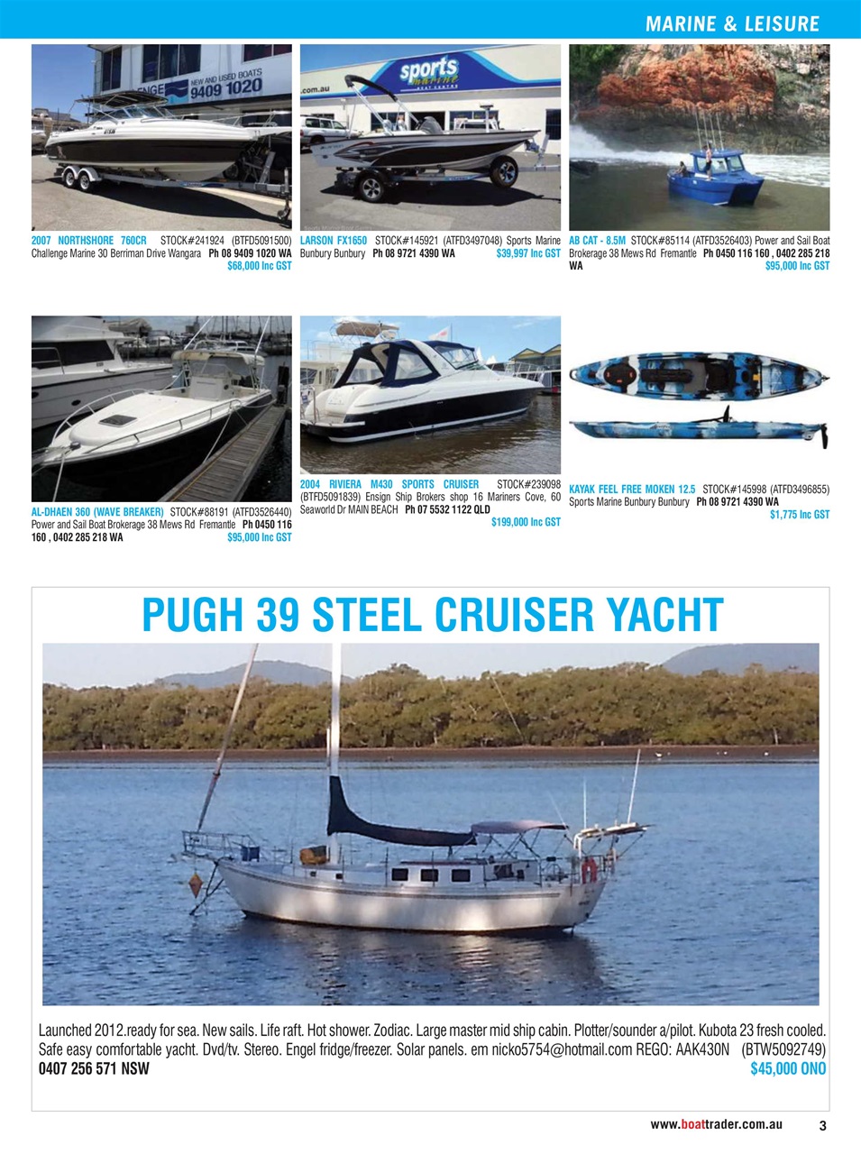 Boat Trader Australia Preview Pages