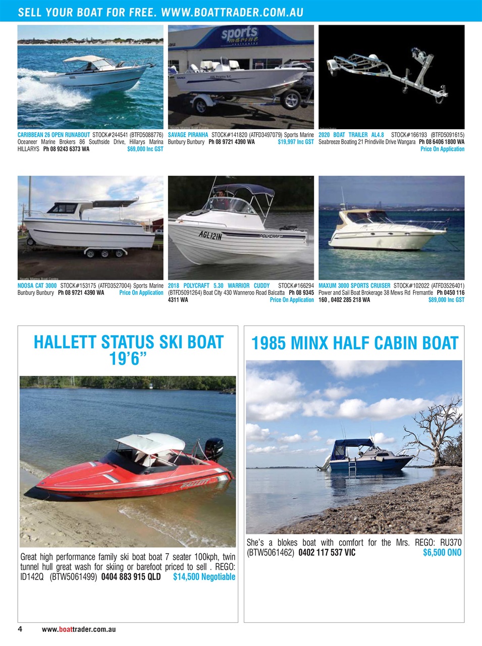 Boat Trader Australia Preview Pages