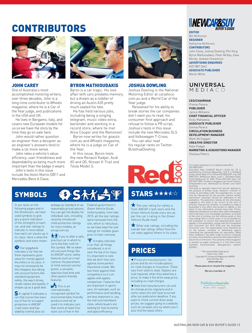 Australian New Car & SUV Buyers Guide Preview Pages