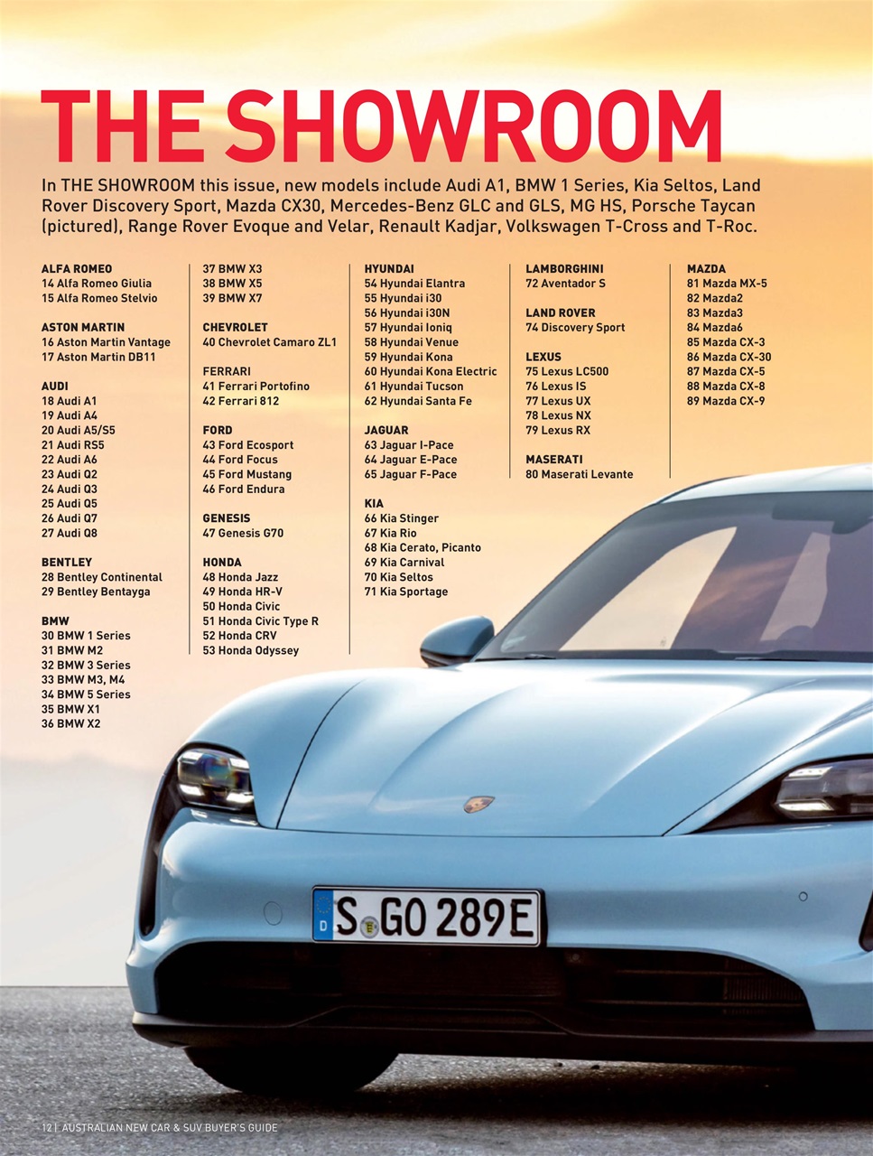 Australian New Car & SUV Buyers Guide Preview Pages