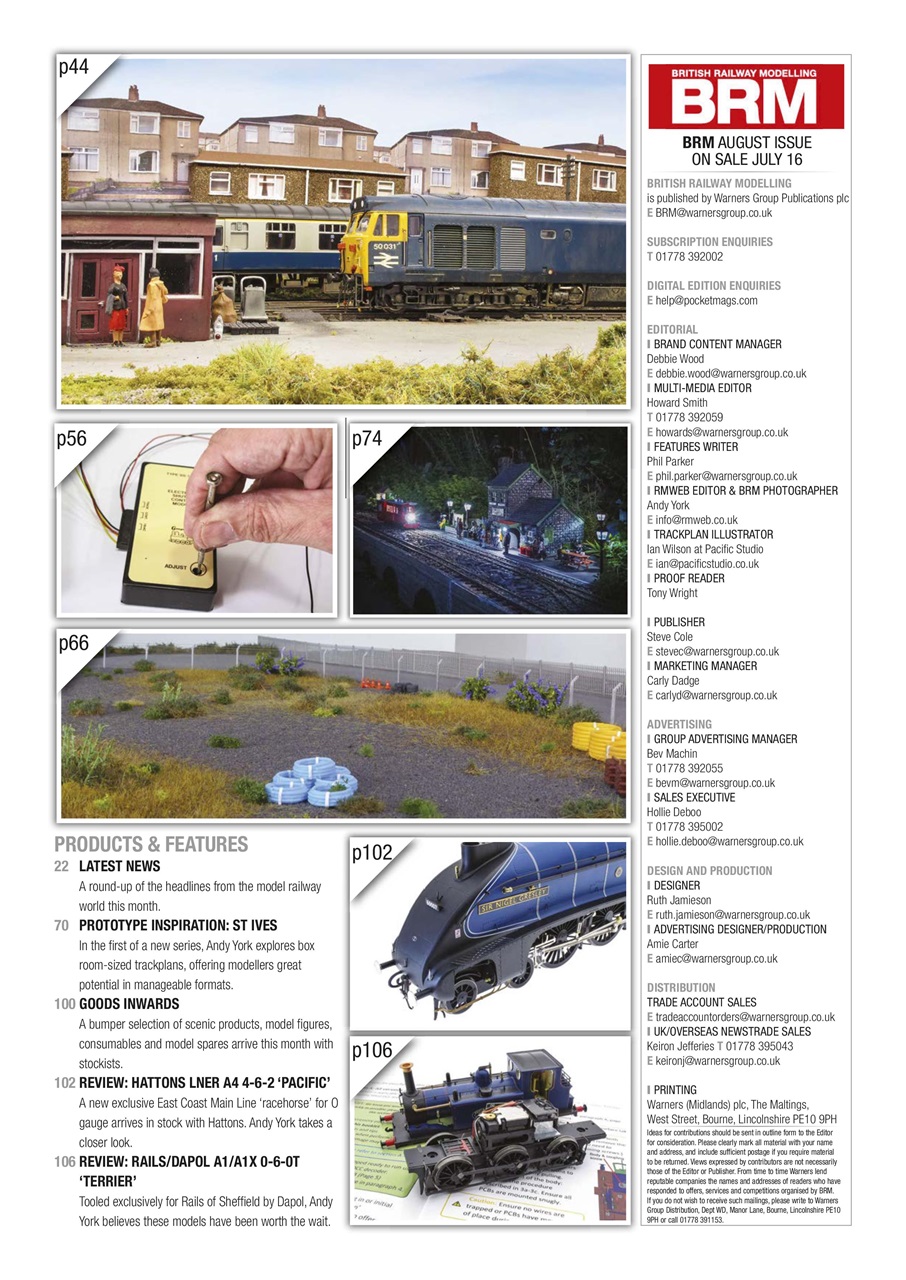 British Railway Modelling (BRM) Preview Pages
