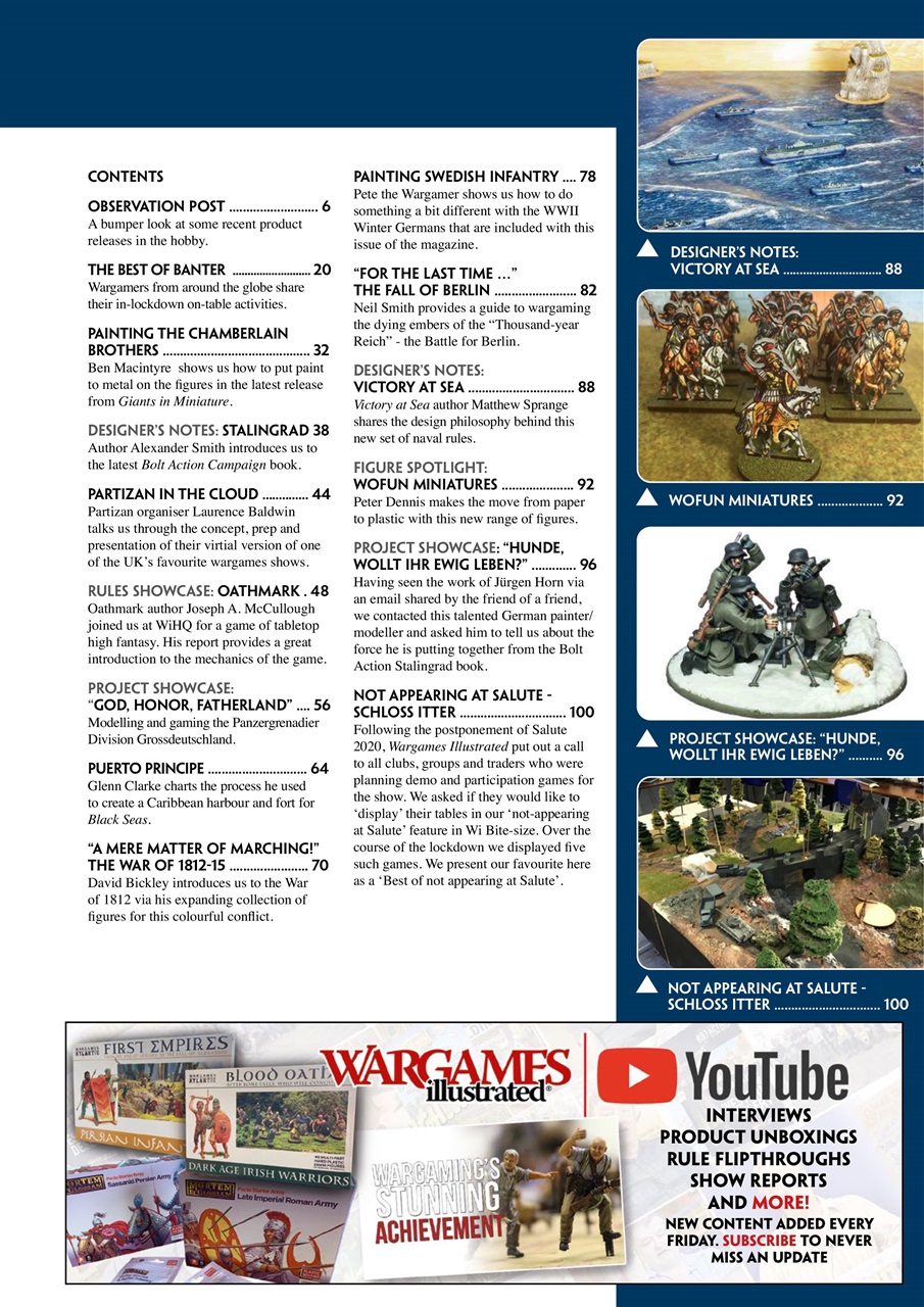 Wargames Illustrated Preview Pages