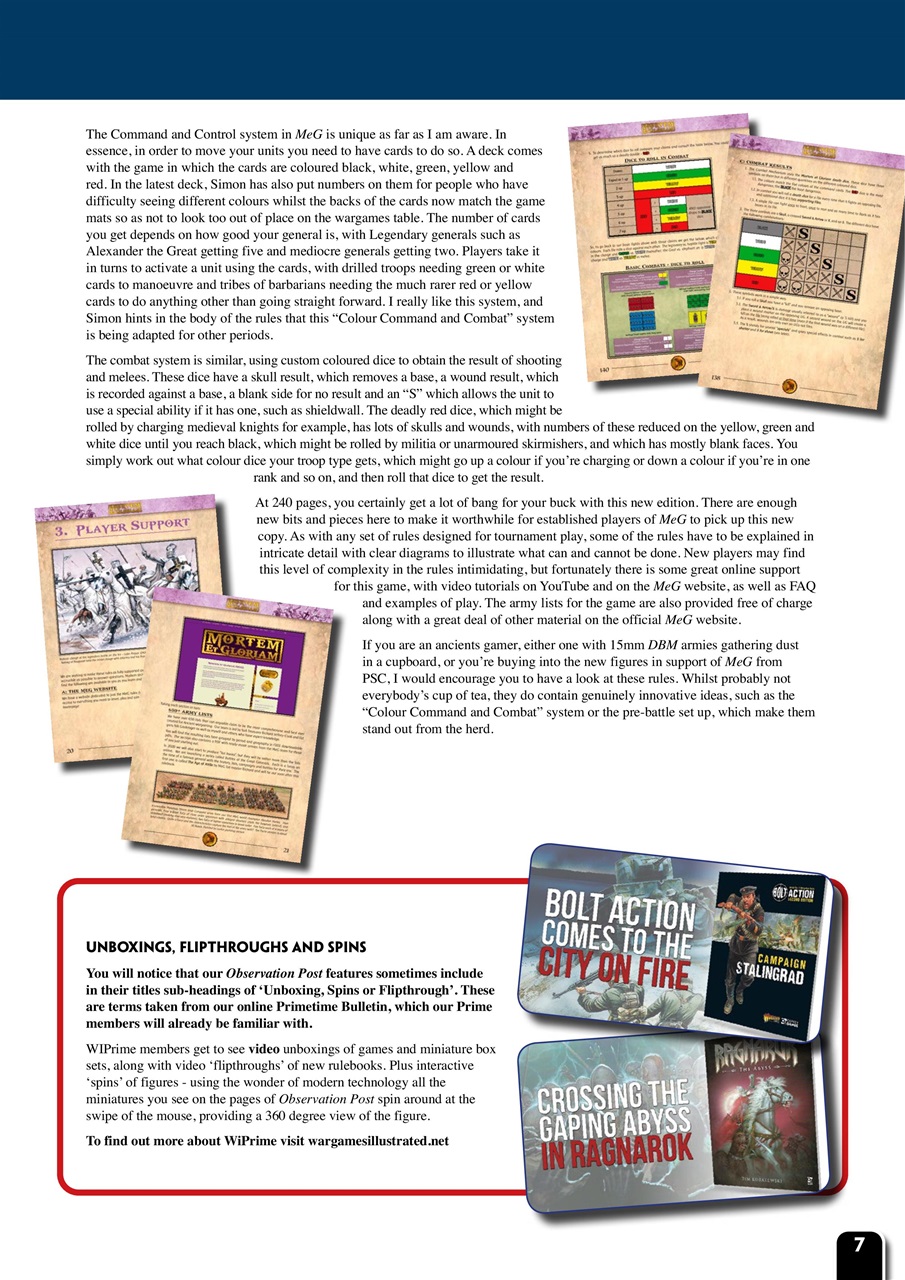 Wargames Illustrated Preview Pages