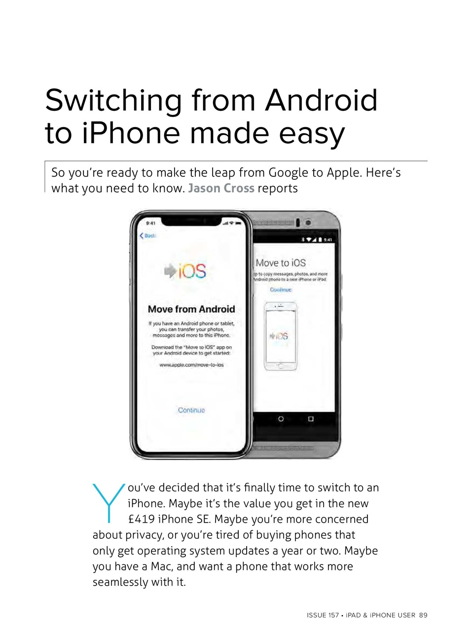 iPad and iPhone User Preview Pages