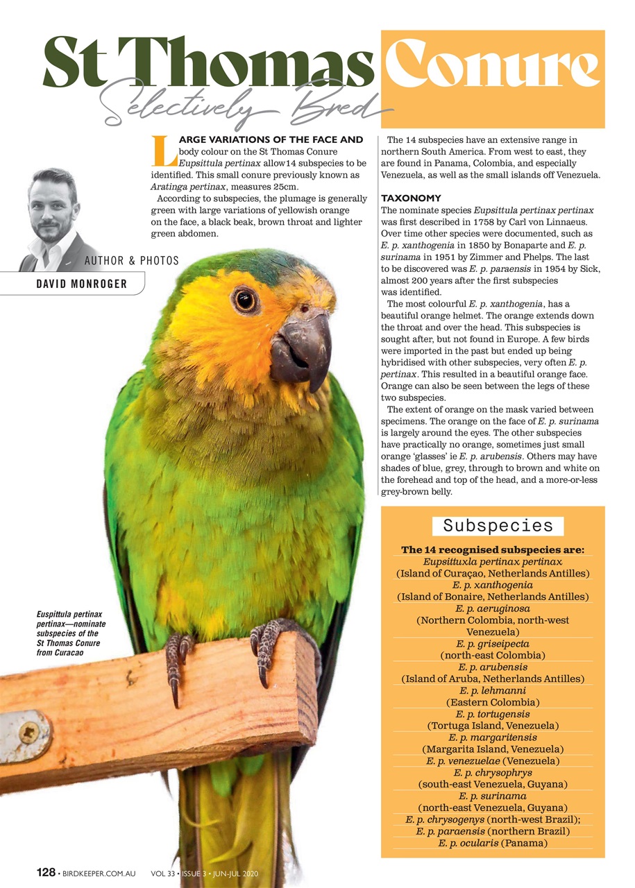 Australian Birdkeeper Magazine Preview Pages