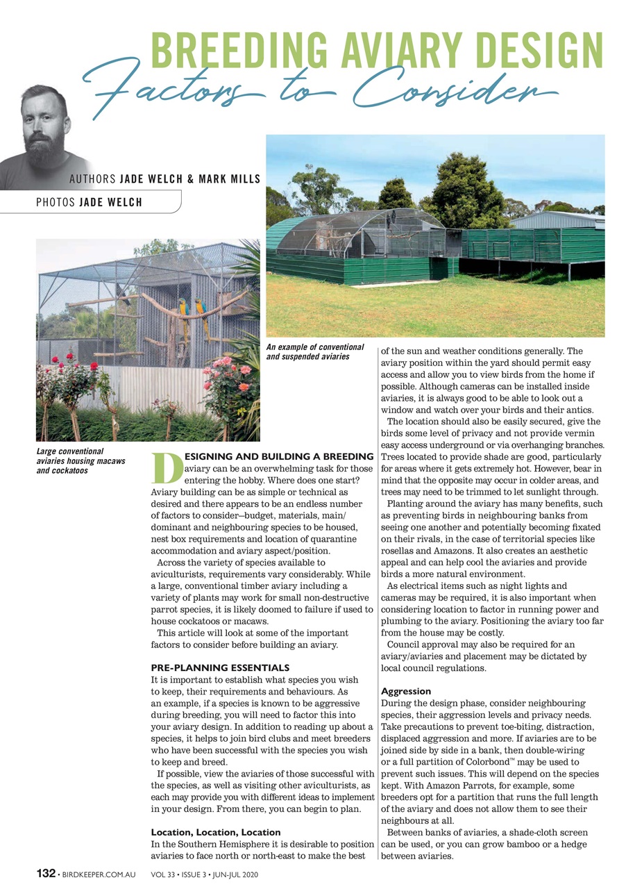 Australian Birdkeeper Magazine Preview Pages