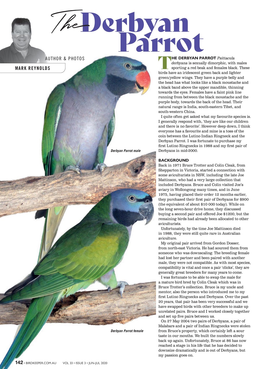 Australian Birdkeeper Magazine Preview Pages