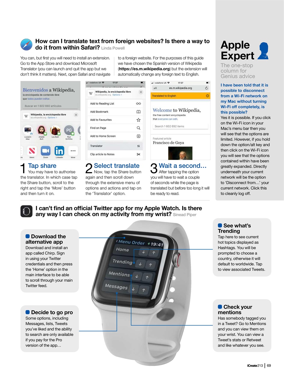 iCreate Preview Pages