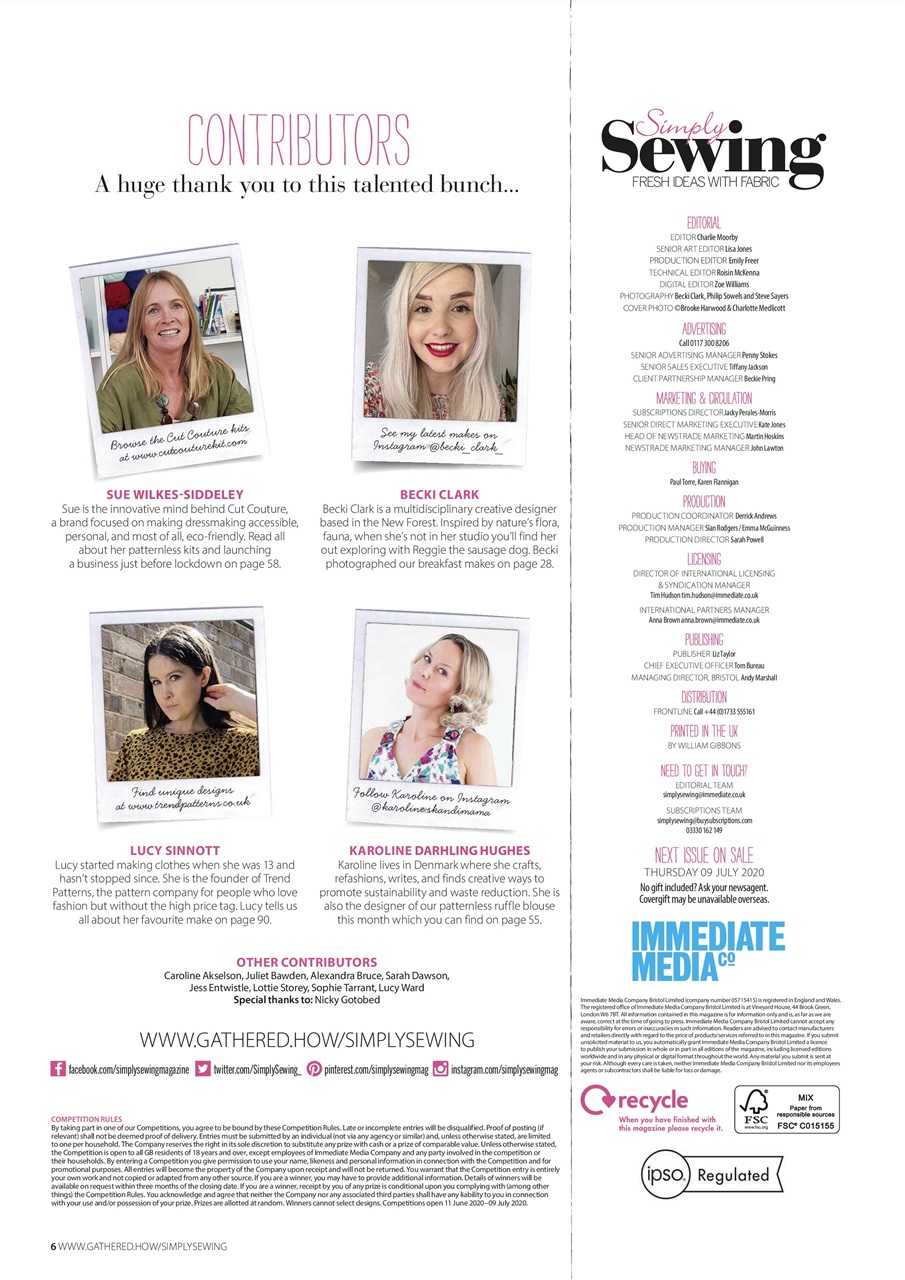 Simply Sewing Preview Pages