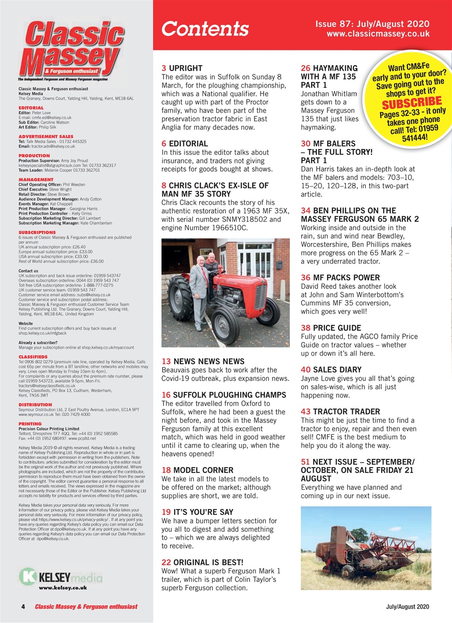 Classic Massey Preview Pages