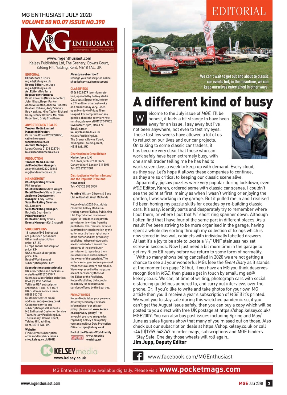 MG Enthusiast Preview Pages