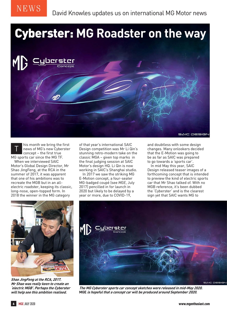 MG Enthusiast Preview Pages