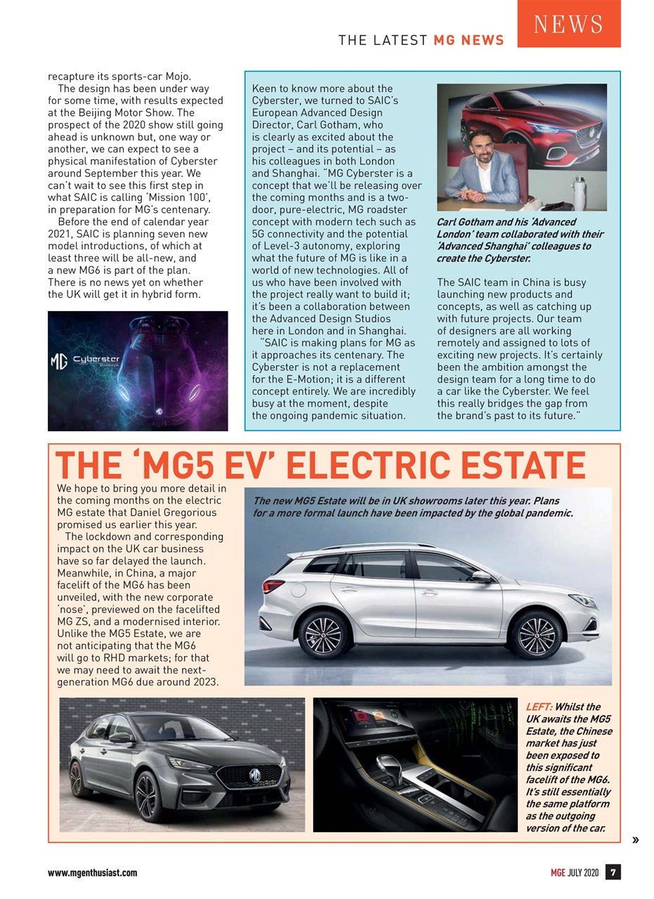 MG Enthusiast Preview Pages