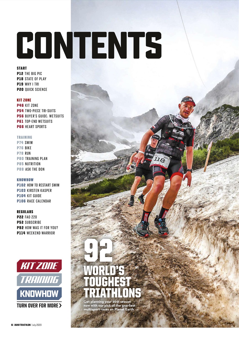 220 Triathlon Magazine Preview Pages