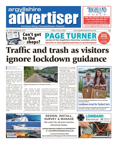 Argyllshire Advertiser issue 12th June 2020