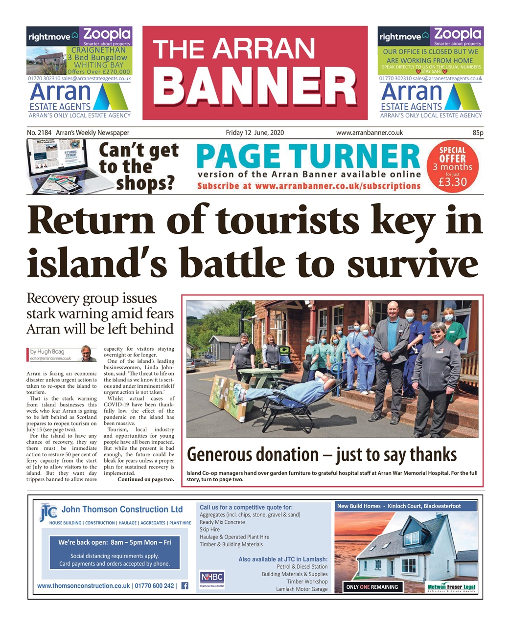 Arran Banner Preview Pages
