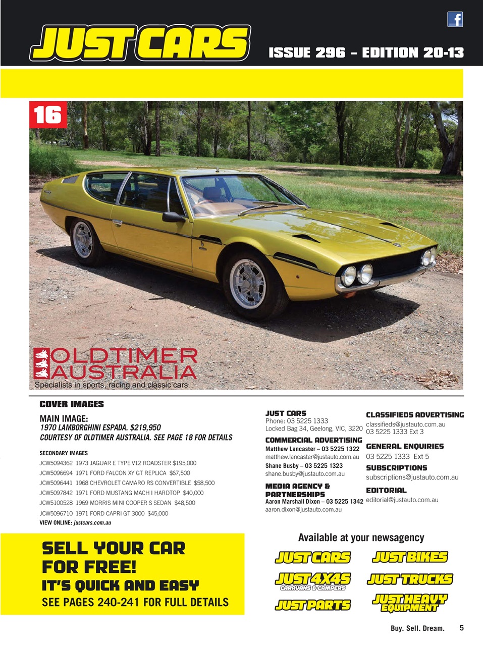 JUST CARS Preview Pages