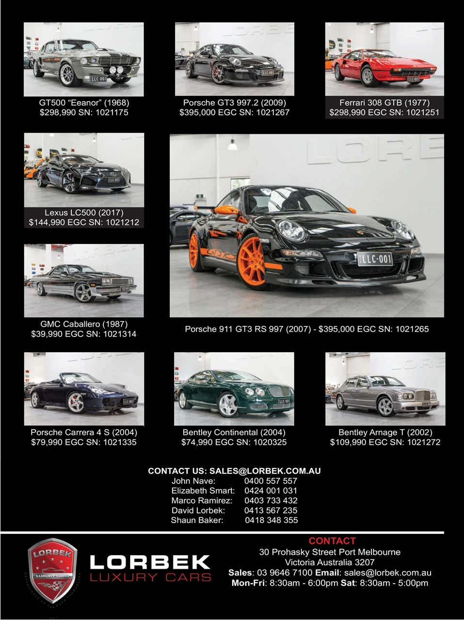 JUST CARS Preview Pages