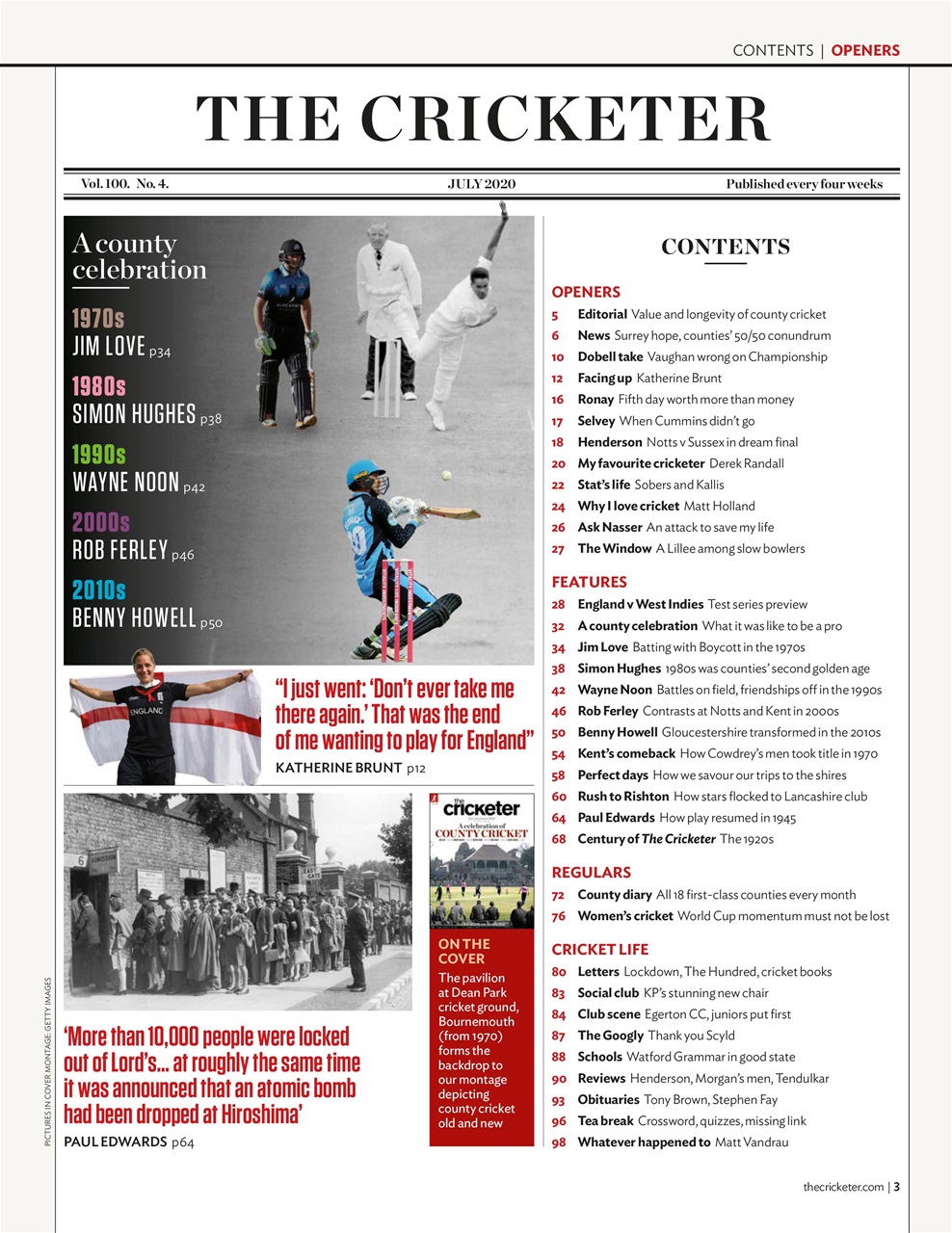 The Cricketer Magazine Preview Pages