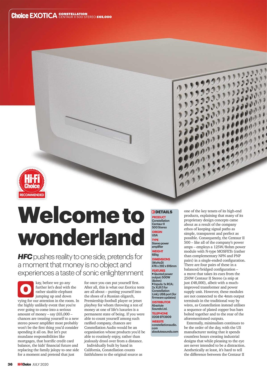 Hi-Fi Choice Preview Pages