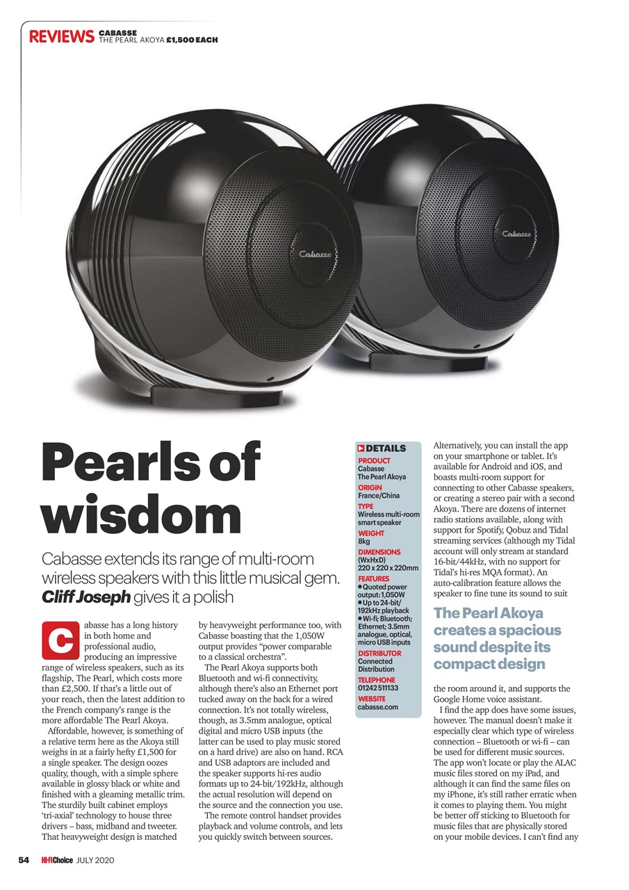 Hi-Fi Choice Preview Pages