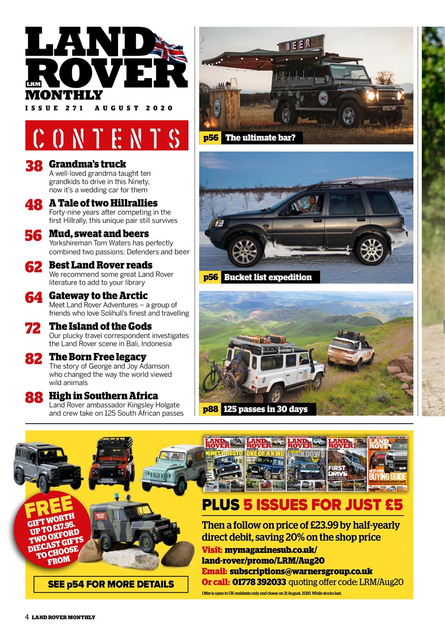 Land Rover Monthly Preview Pages