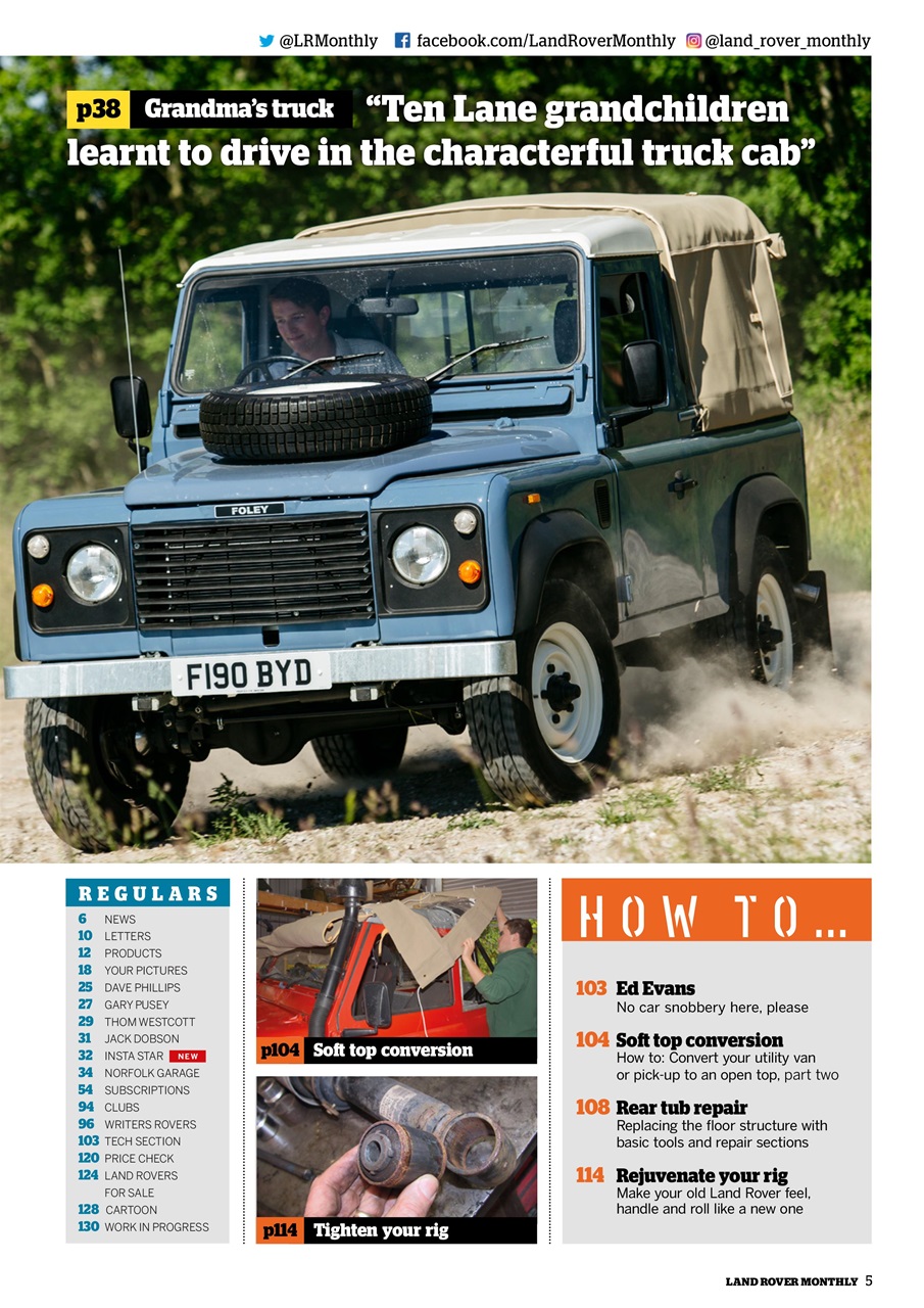 Land Rover Monthly Preview Pages