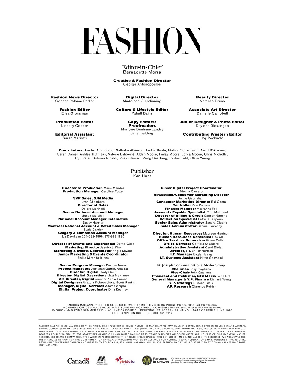 Fashion Magazine Preview Pages