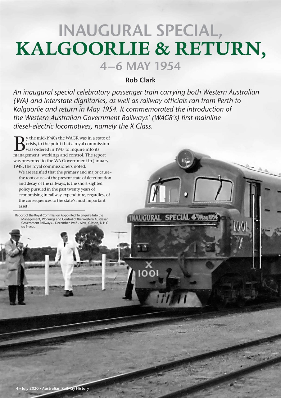 Australian Railway History Preview Pages