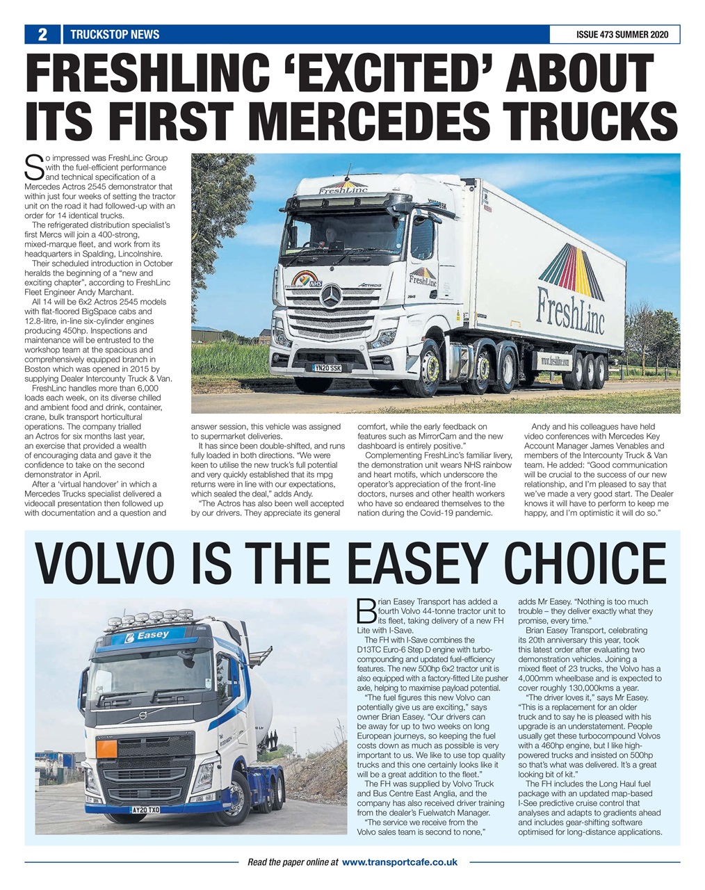 Truckstop News Preview Pages