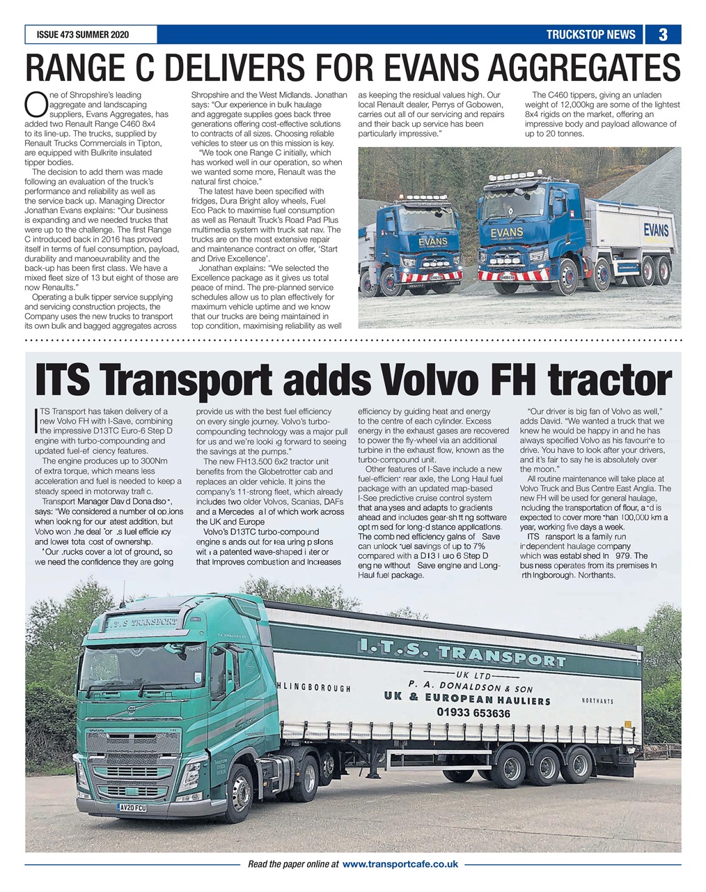 Truckstop News Preview Pages