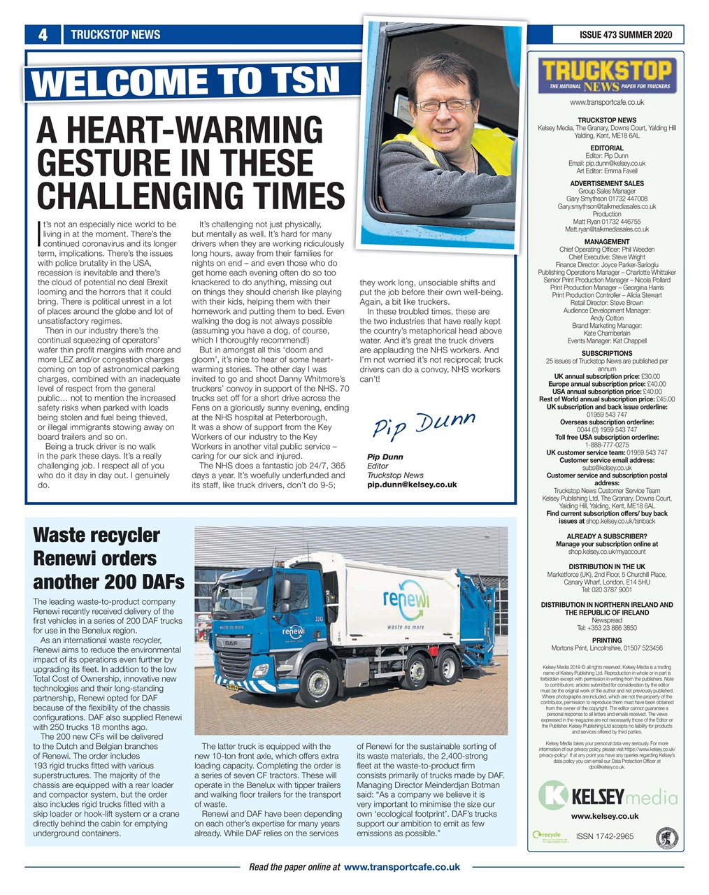 Truckstop News Preview Pages