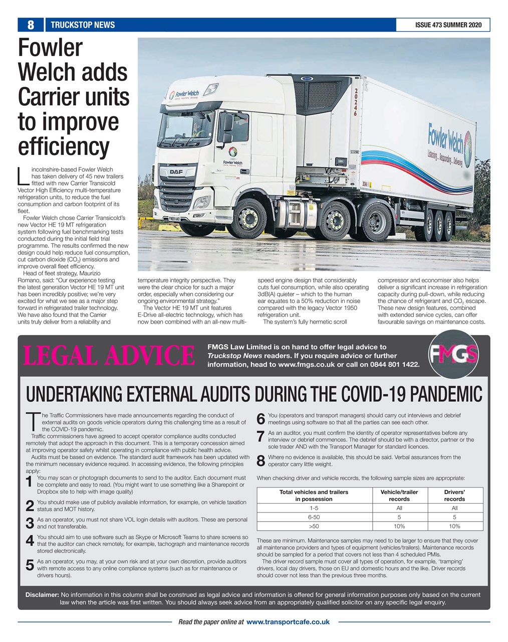 Truckstop News Preview Pages