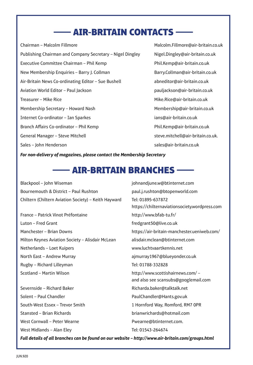 Air Britain News Preview Pages