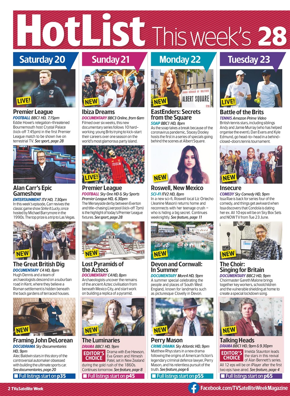 TV & Satellite Week Preview Pages