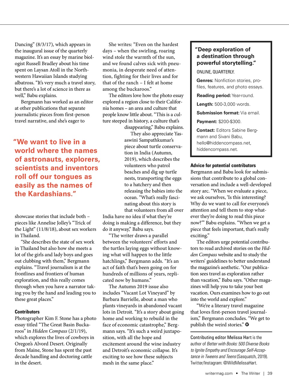 The Writer Preview Pages