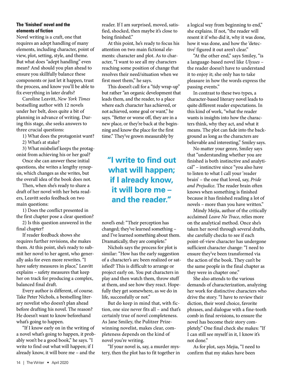 The Writer Preview Pages
