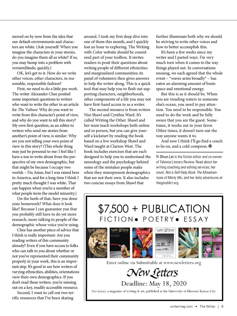 The Writer Preview Pages