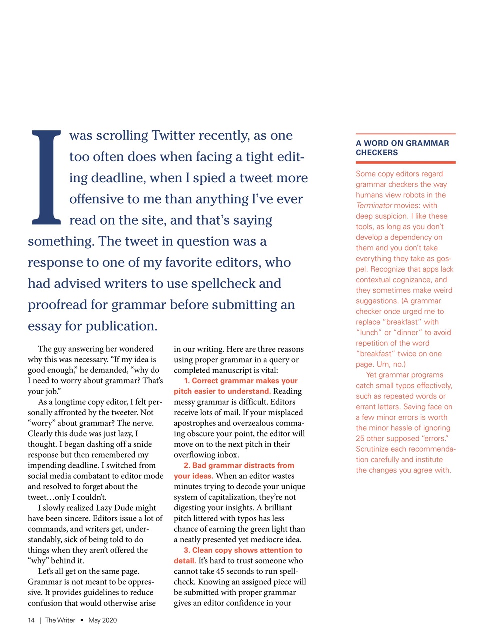 The Writer Preview Pages