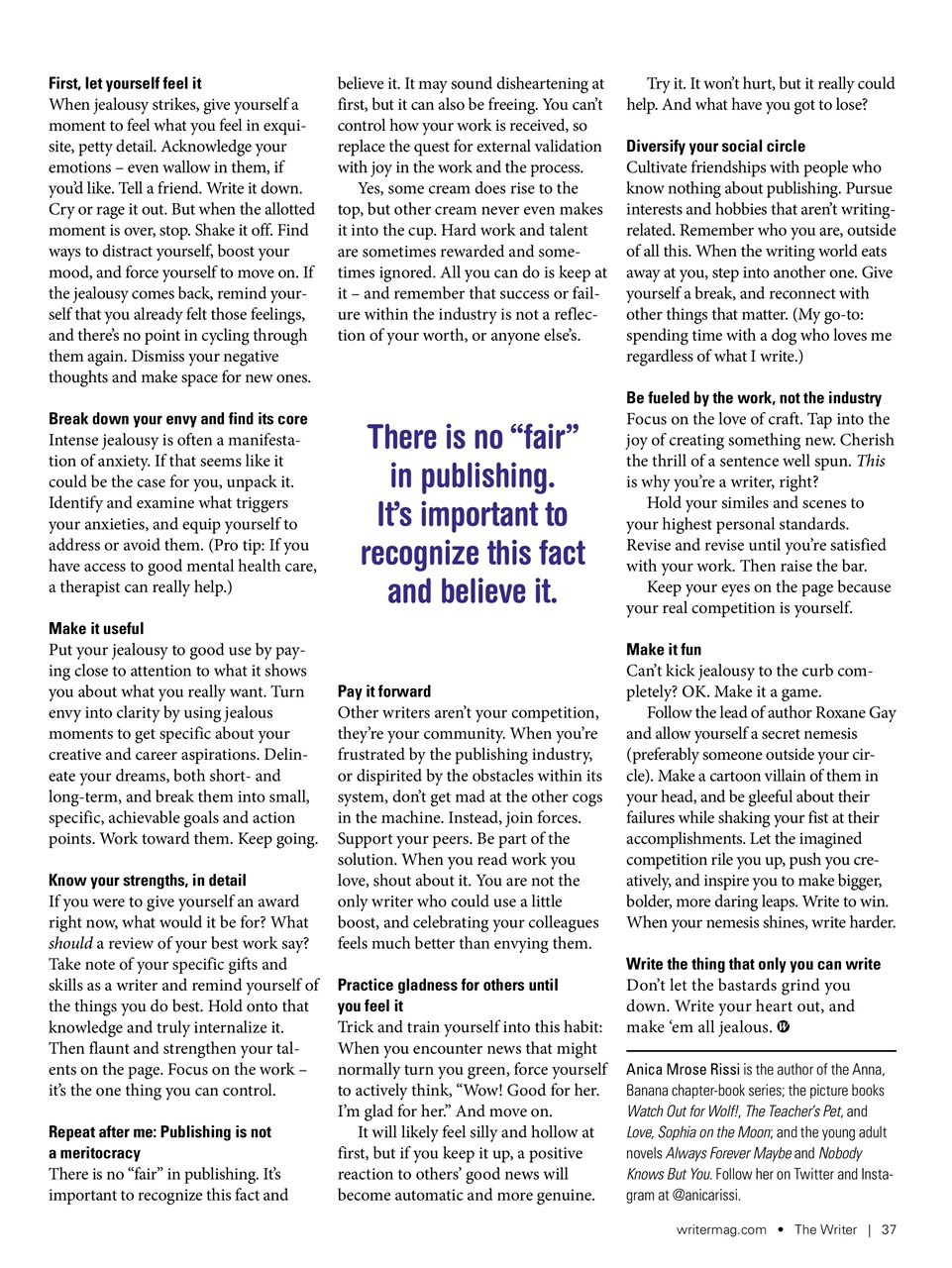 The Writer Preview Pages