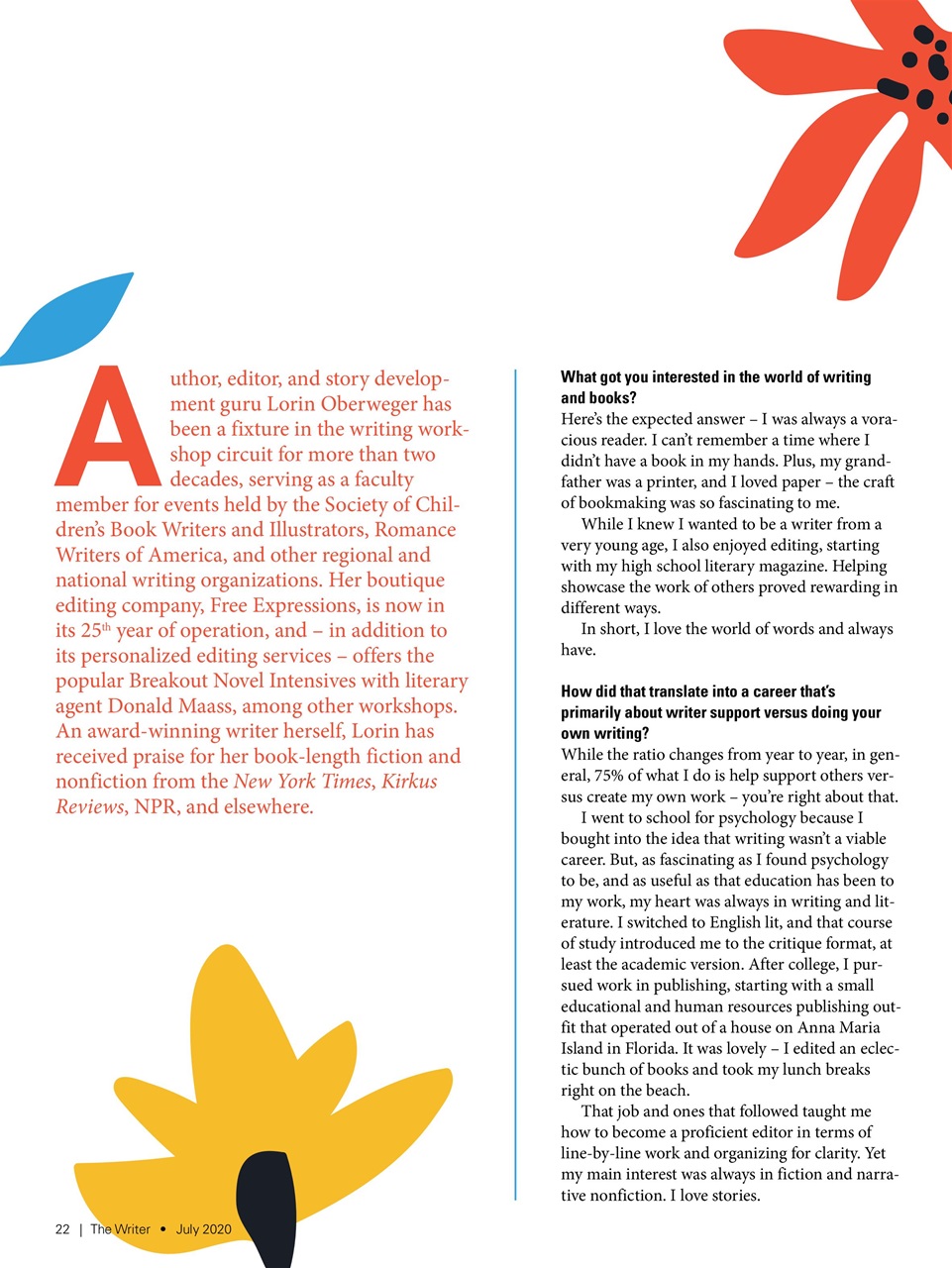 The Writer Preview Pages