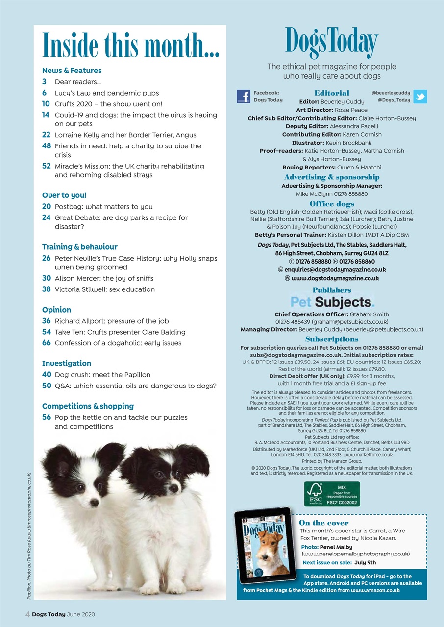 Dogs Today Magazine Preview Pages